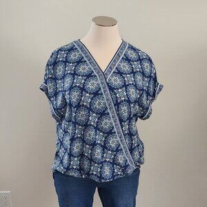 Max Studio Surplice Blouse 2X
